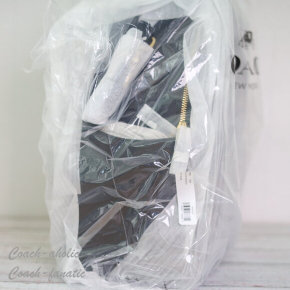 NWT Coach 99290 Nylon & Polished Pebble Leather Baby Backpack in Black *SEALED* - Picture 4 of 12